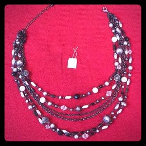 Lia Sophia beaded statement necklace!